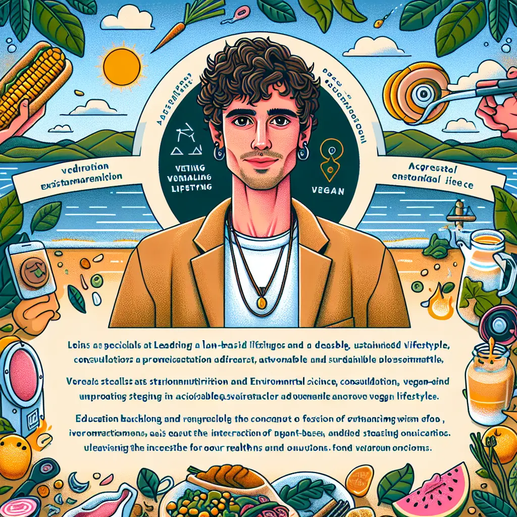 Image that represents the author Lucas Sheridan, a renowned blogger specializing in Veganism