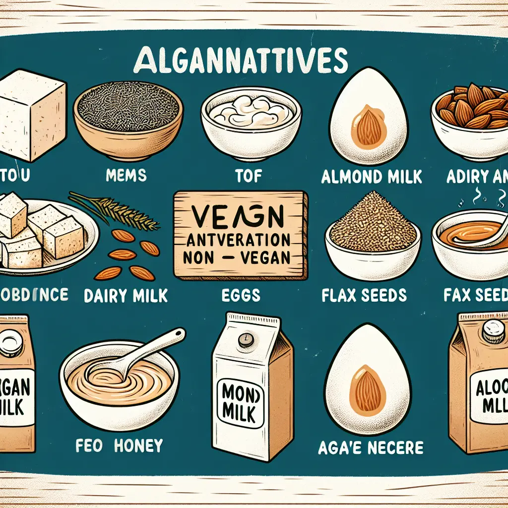 Vegan Substitutes for Common Non-Vegan Ingredients